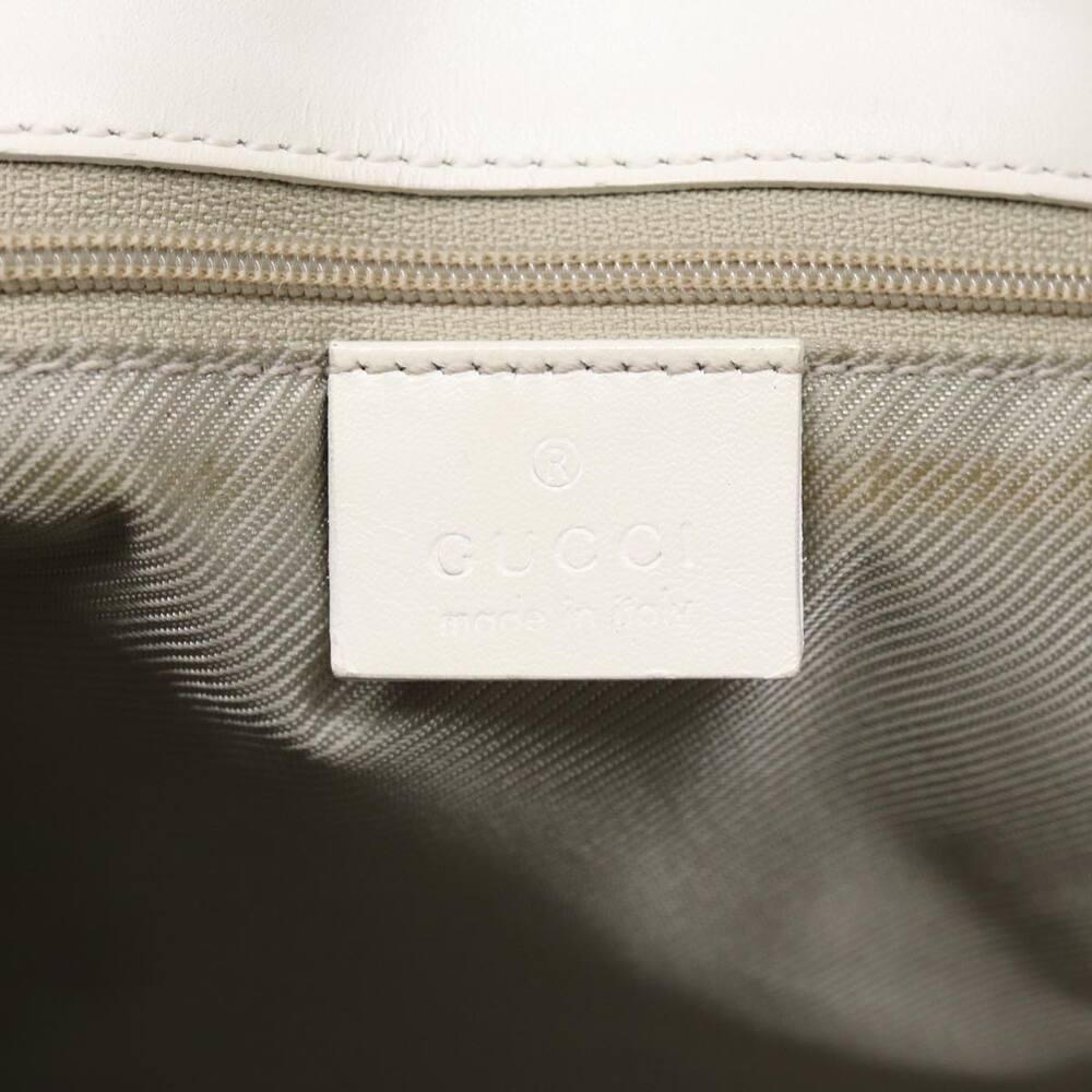 GUCCI GG Canvas Tote Bag Light Blue White Gold 002 002 - Picture 14 of 16